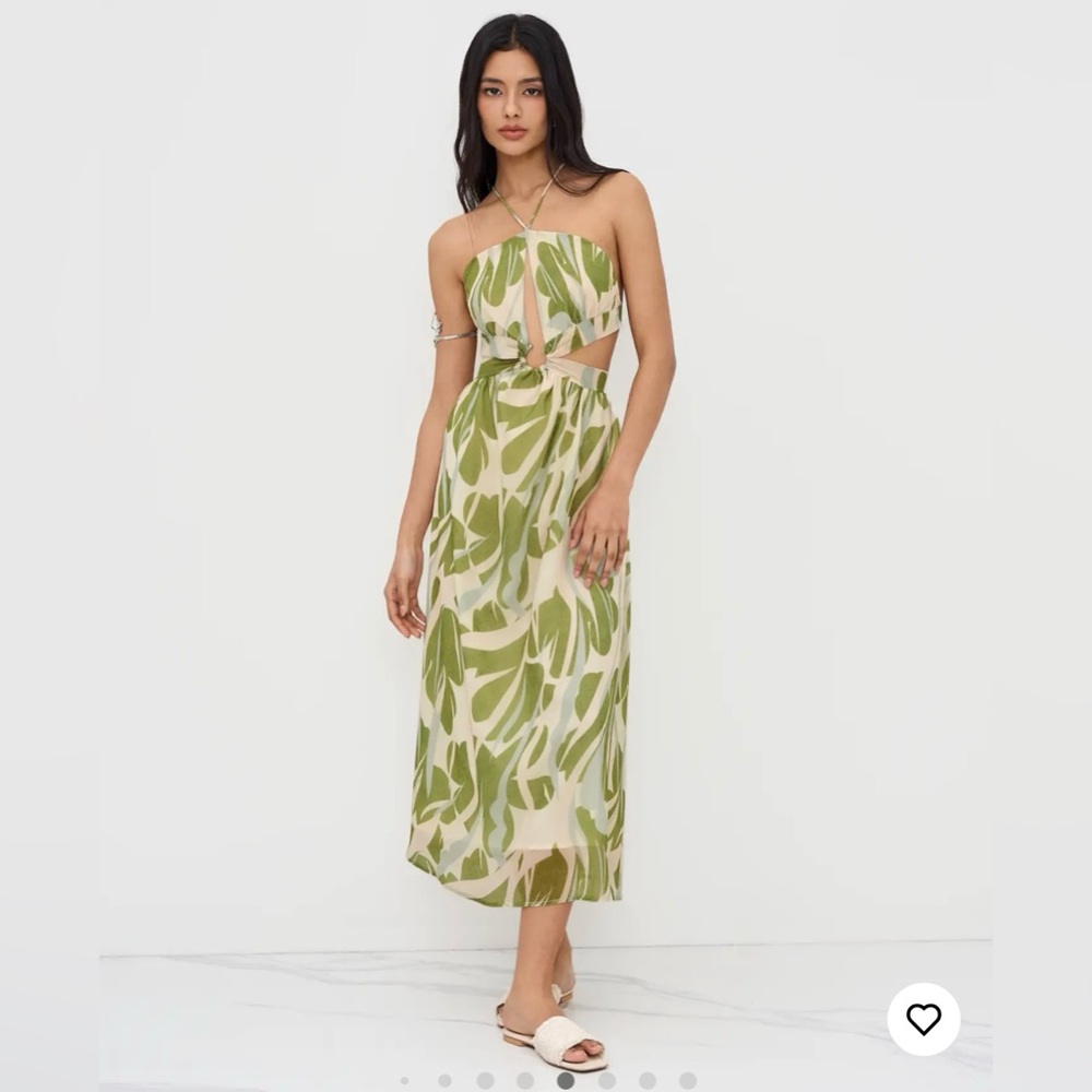 Cider chiffon Open Back Dress